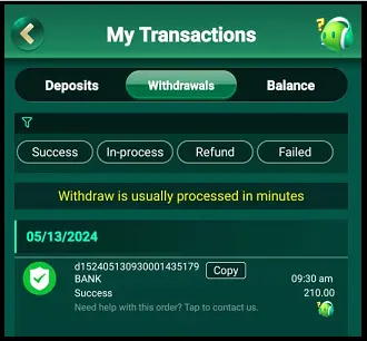 ICICI GAMES YONO App Withdraw Proof