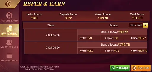 Teen Patti Live Agent Commission