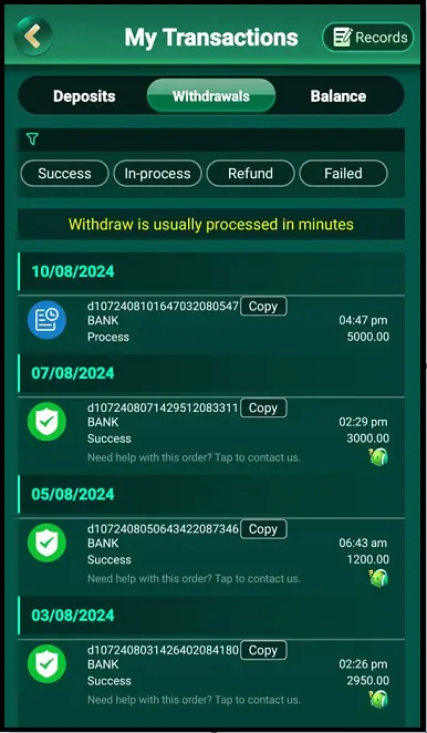 Spin 777 App Withdrawal Proof